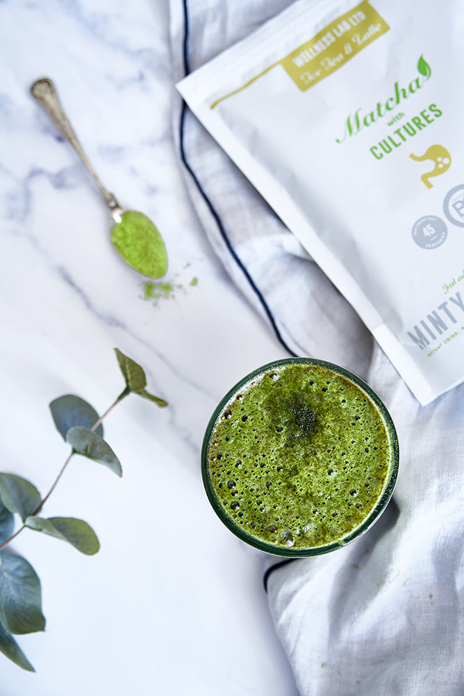 A Refreshing Mint Matcha Latte - By Emma