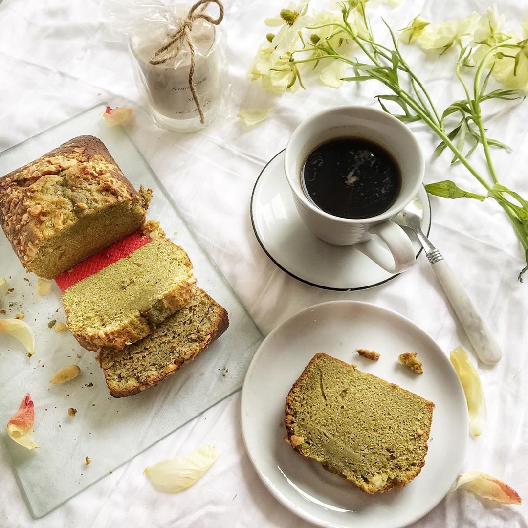 Matcha and Almond Loaf wellness lab pragya