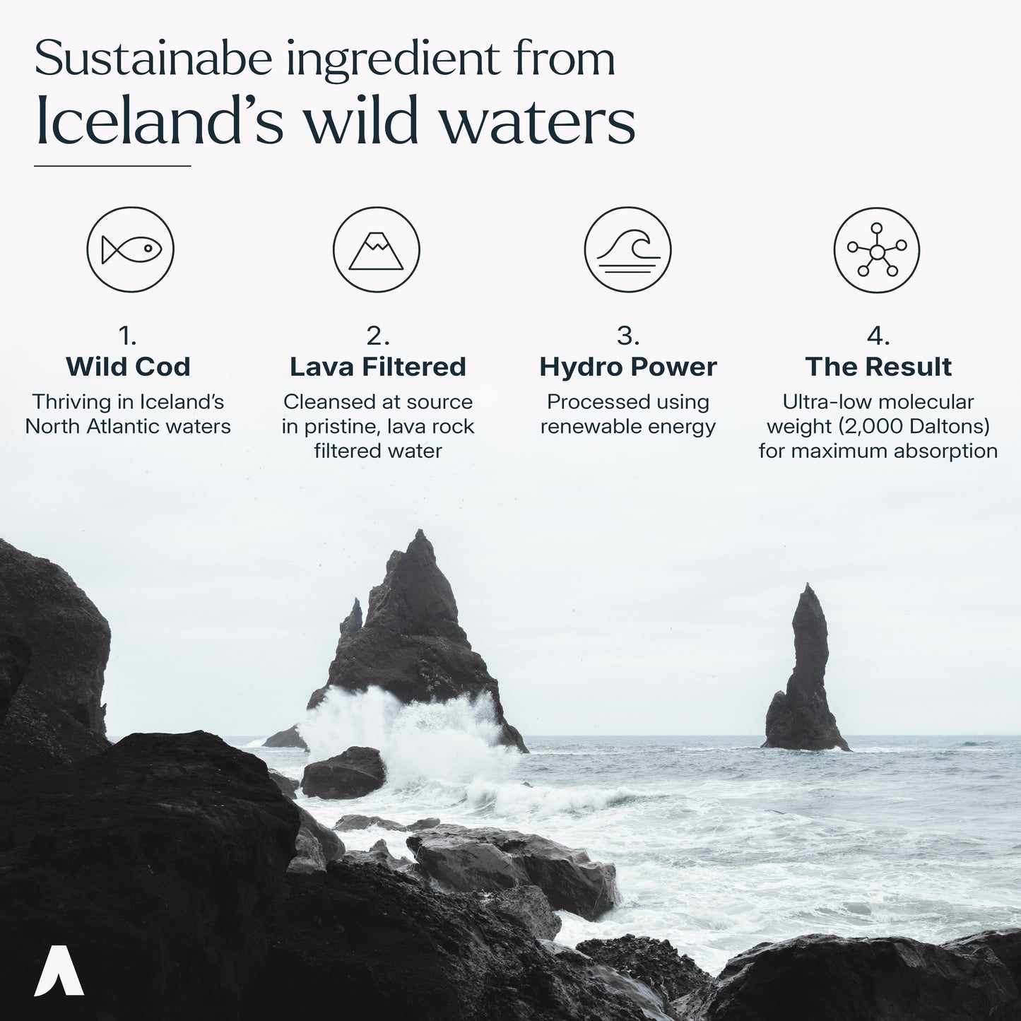 AEYLíN Marine Collagen Powder, Wild Icelandic Cod, 300g — Pre-Order
