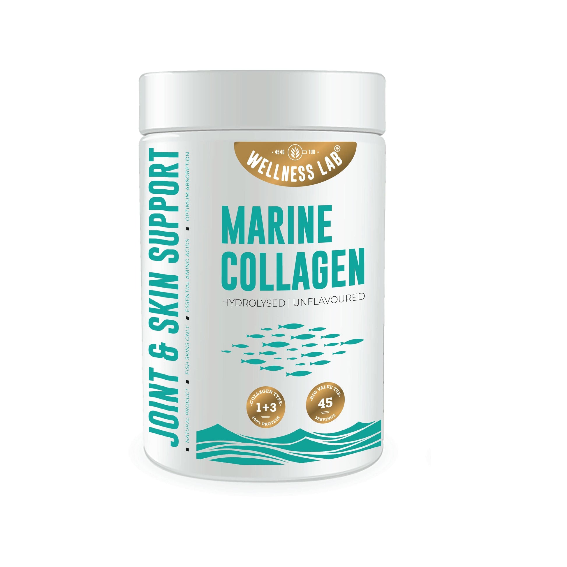 Marine Collagen Type 1 & 3 | 454g Tub - Wellness Lab®